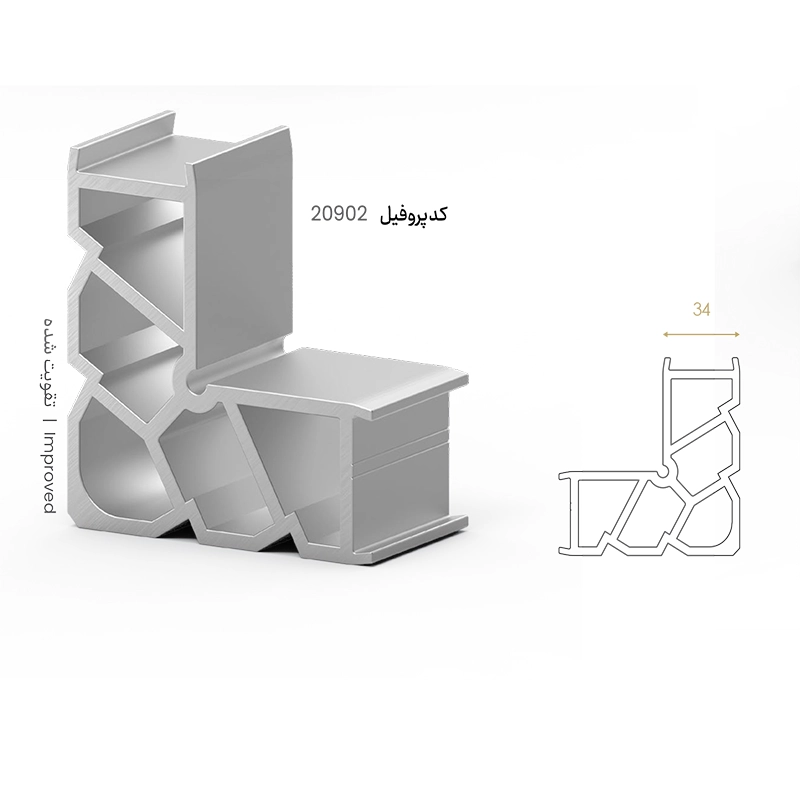 فیکسر آلومینیومی پانچی (Lx34)